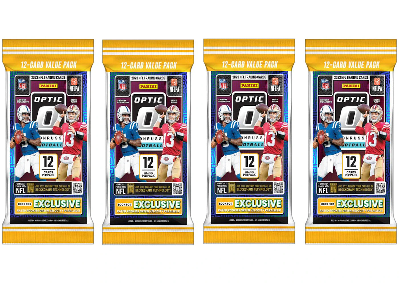 2023 Panini Donruss Optic Football Fat Pack (4x Lot)