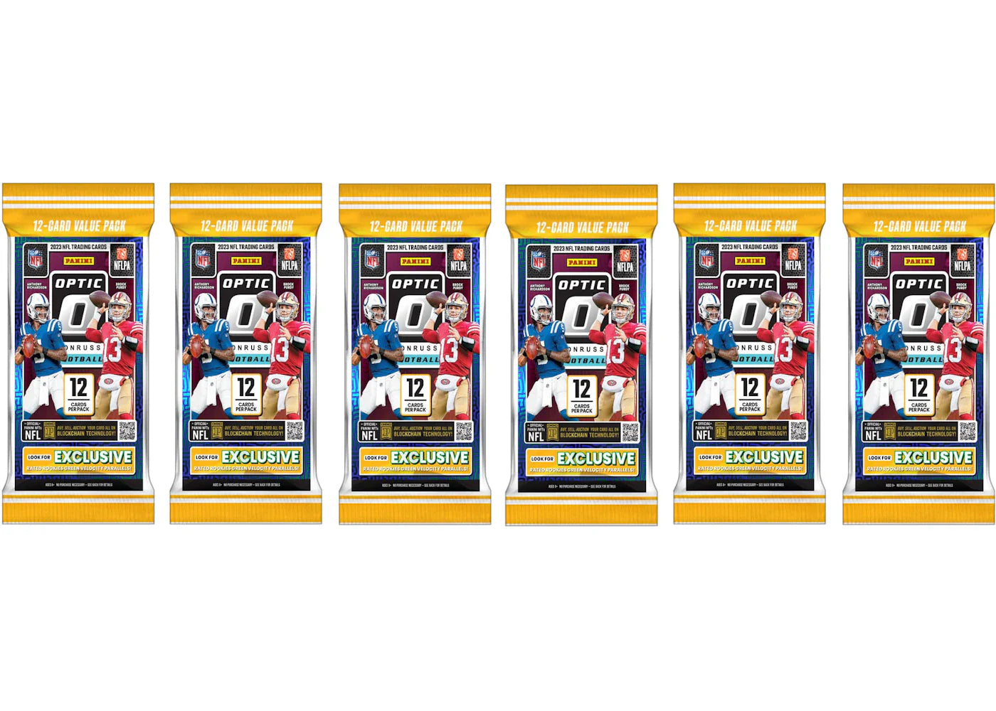 2023 Panini Donruss Optic Football Fat Pack (6x Lot)