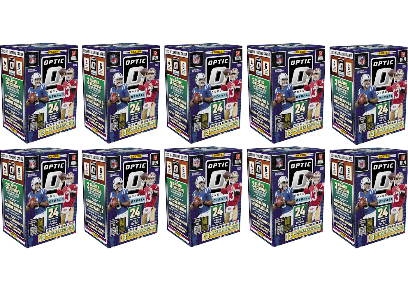 2023 Panini Donruss Optic Football Hobby Blaster Box 10x Lot