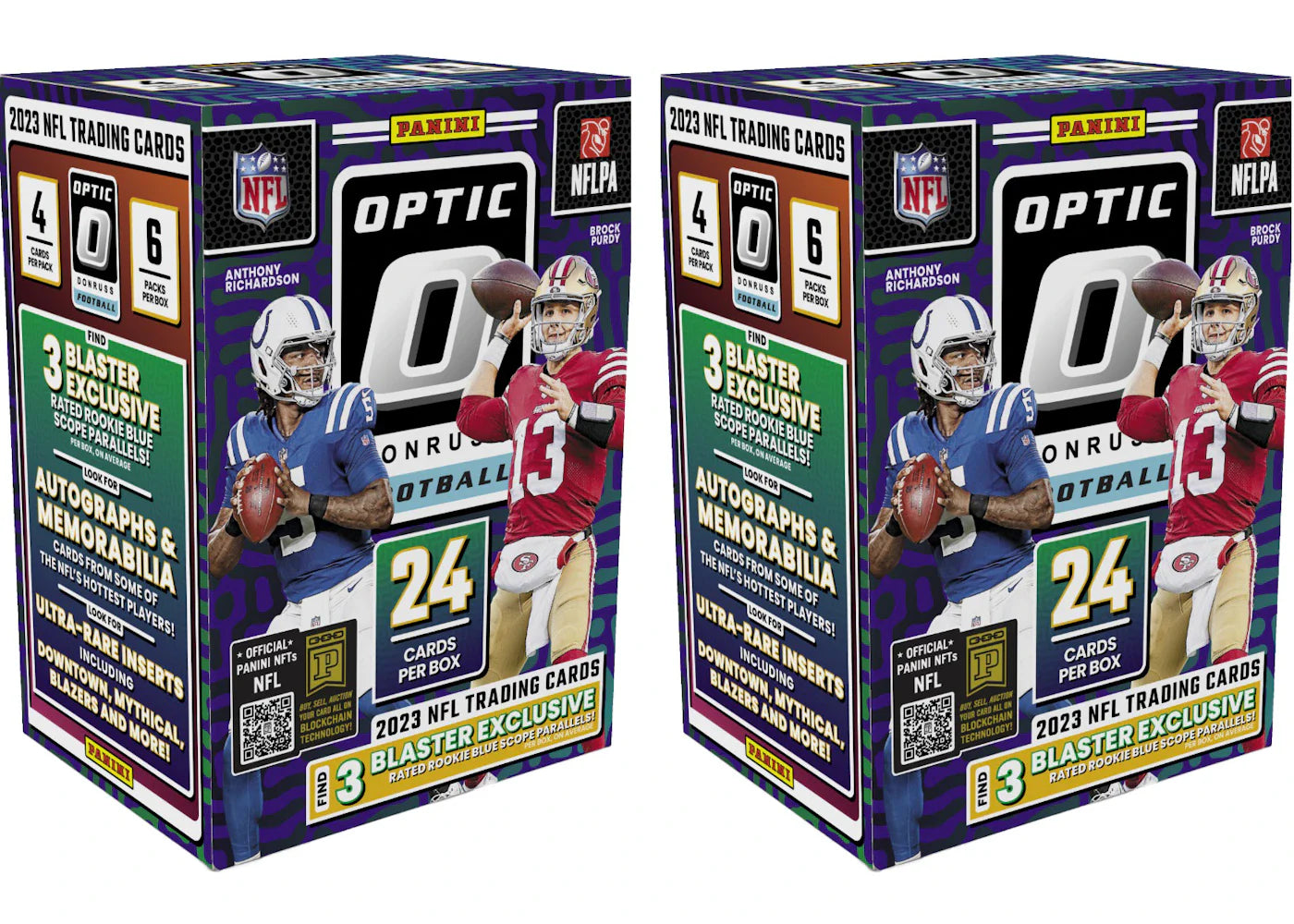 2023 Panini Donruss Optic Football Hobby Blaster Box 2x Lot