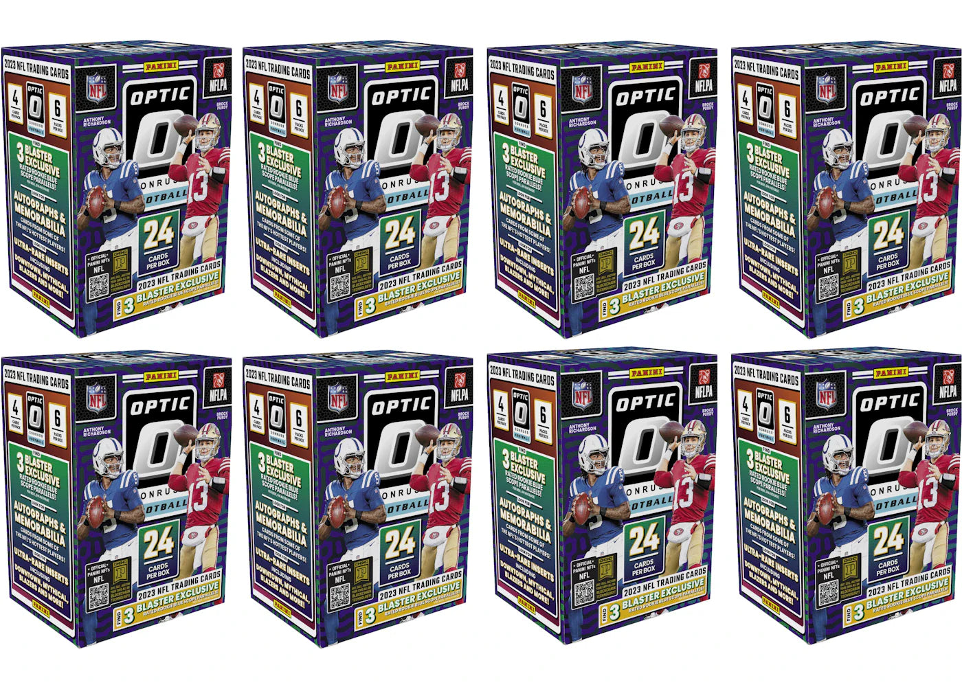 2023 Panini Donruss Optic Football Hobby Blaster Box 8x Lot