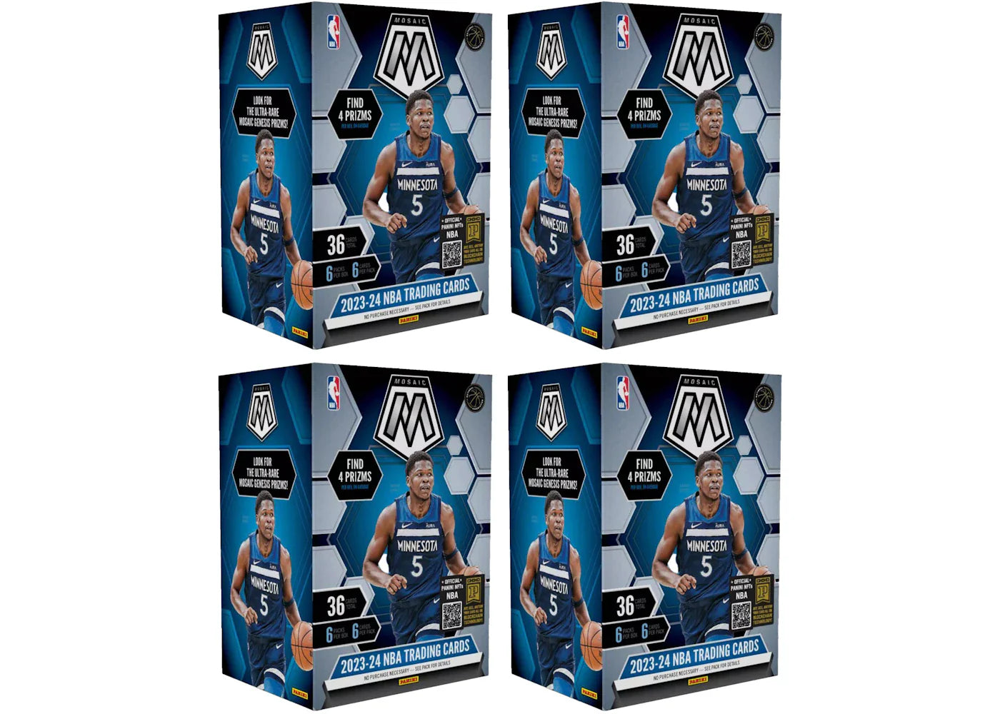 2023-24 Panini Mosaic Basketball Blaster Box (4x Lot)