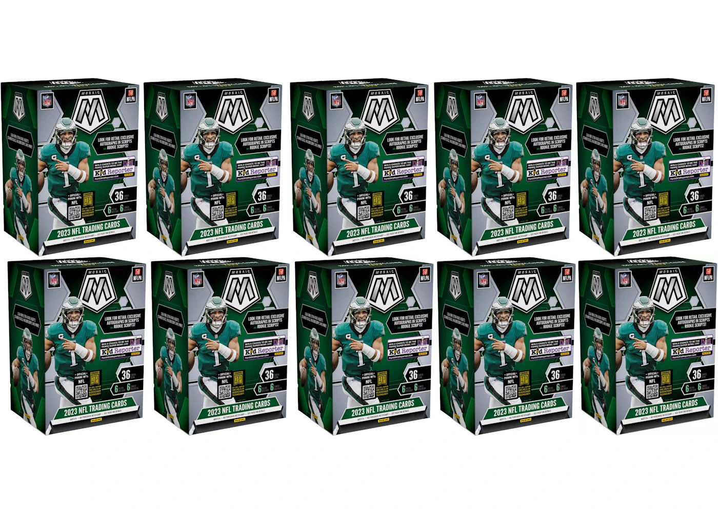 2023 Panini Mosaic Football Blaster Box 10x lot