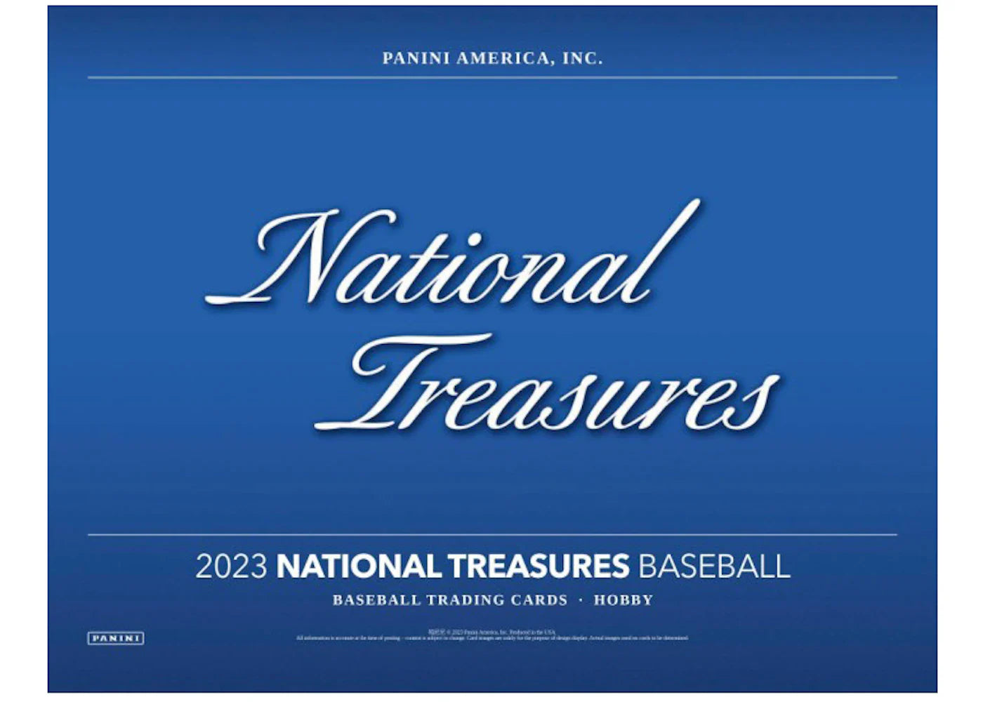 2023 Panini National Treasures Baseball Hobby Box