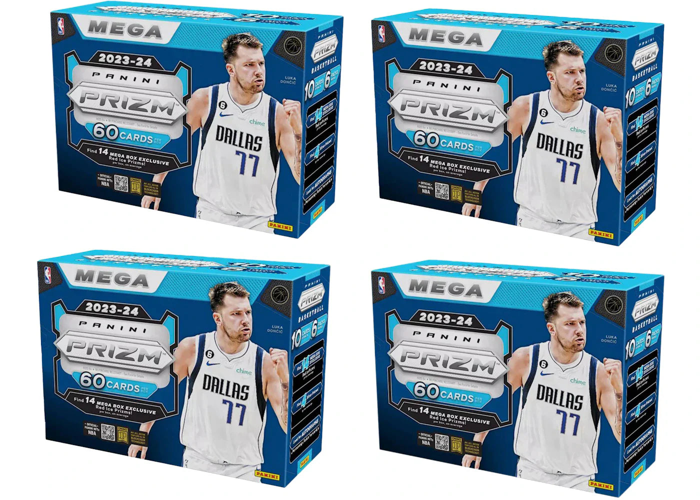 2023 Panini Prizm Basketball Mega Box (Red Ice Prizms) 4x Lot