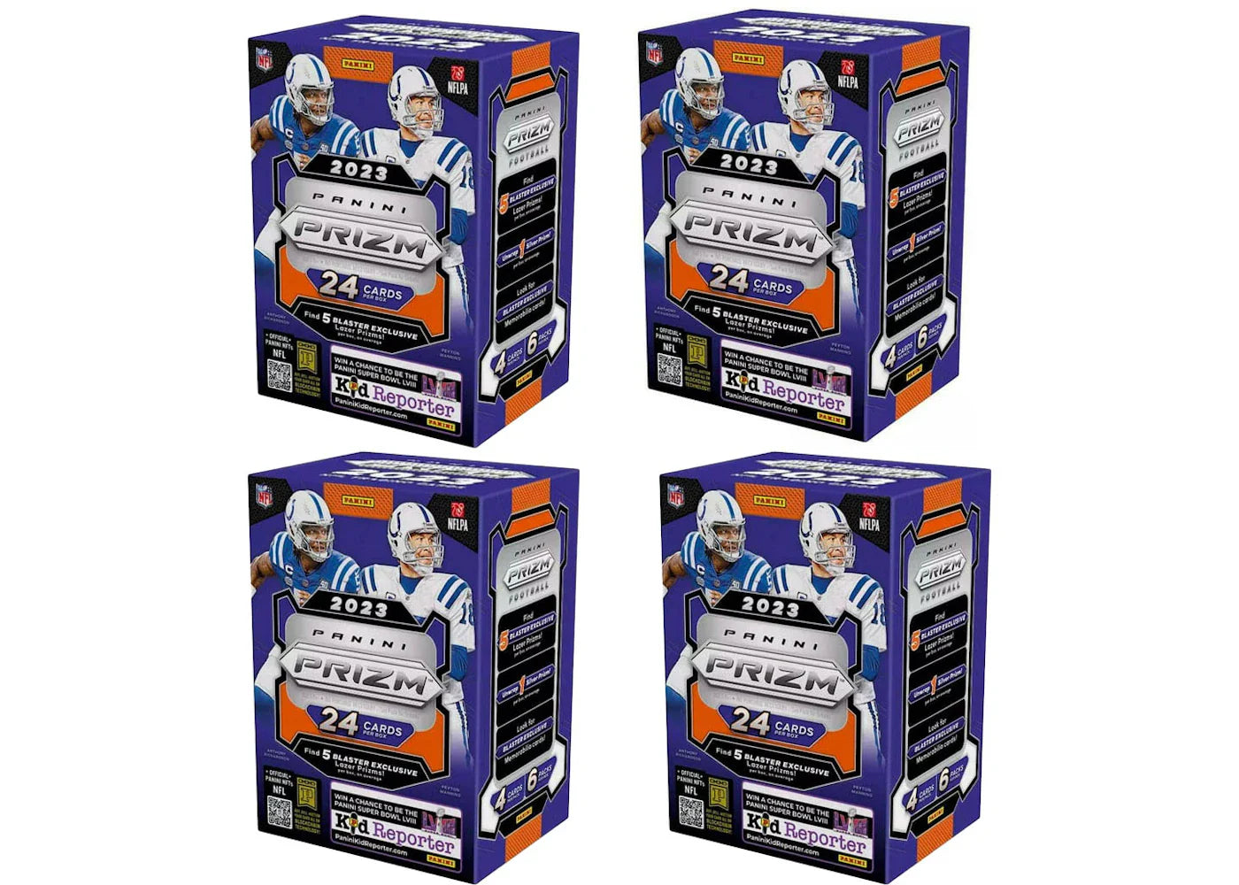 2023 Panini Prizm Football Blaster Box 4x Lot