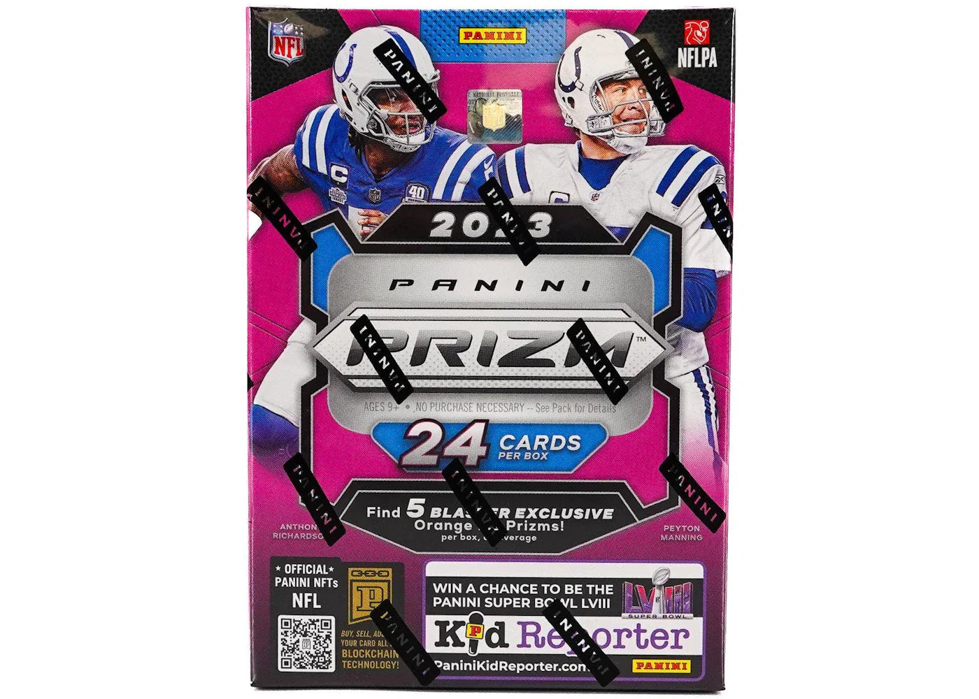 2023 Panini Prizm Football Hobby Blaster Box (Orange Ice Prizms)