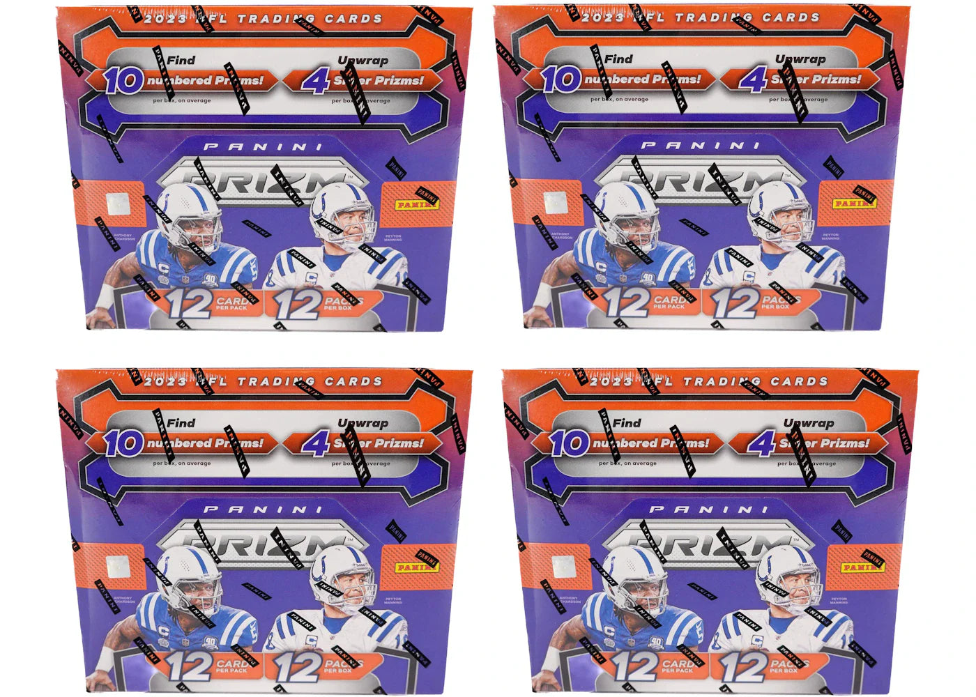 2023 Panini Prizm Football Hobby Box 4x Lot