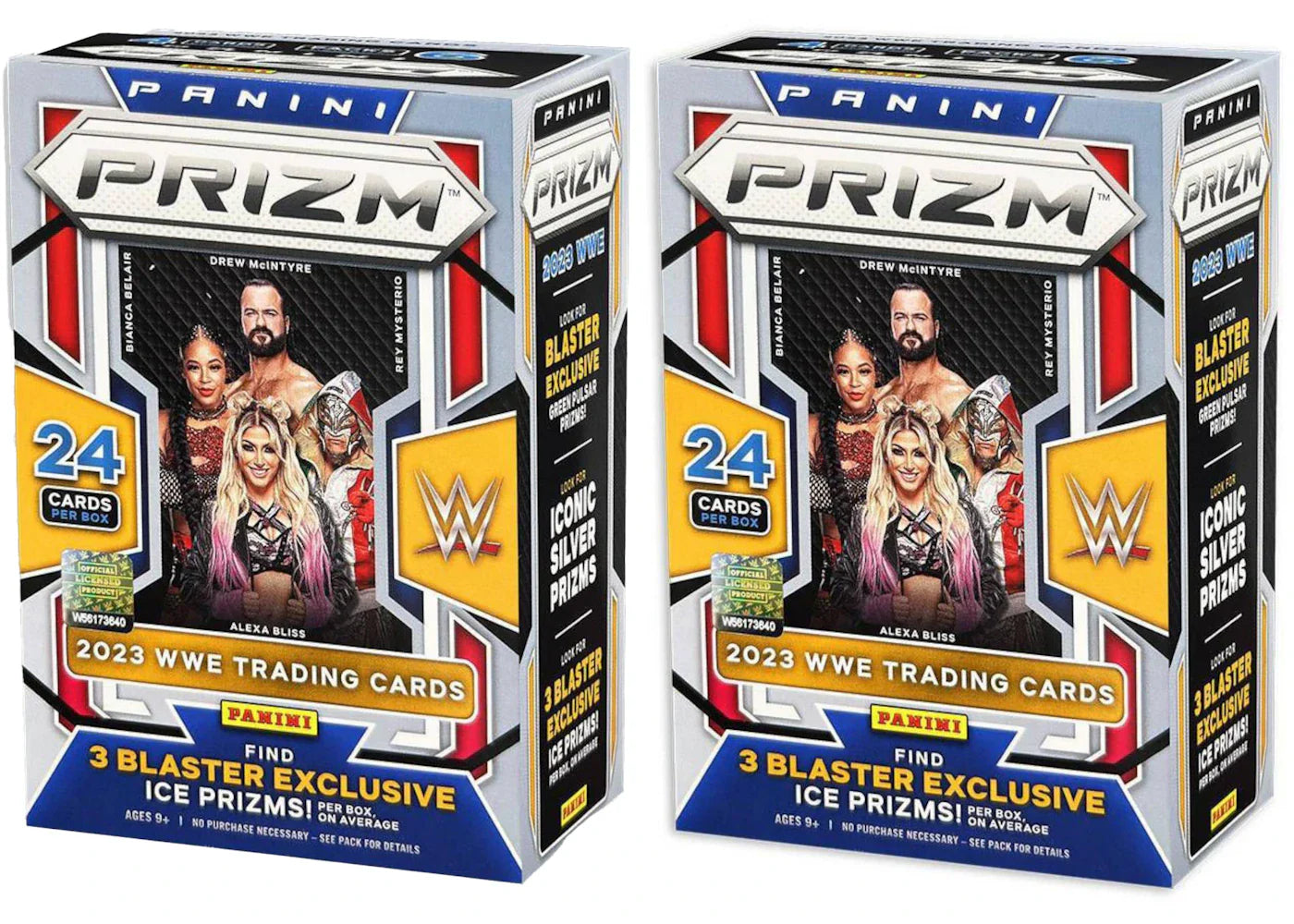 2023 Panini Prizm WWE Blaster Box (Ice Prizms) 2x Lot