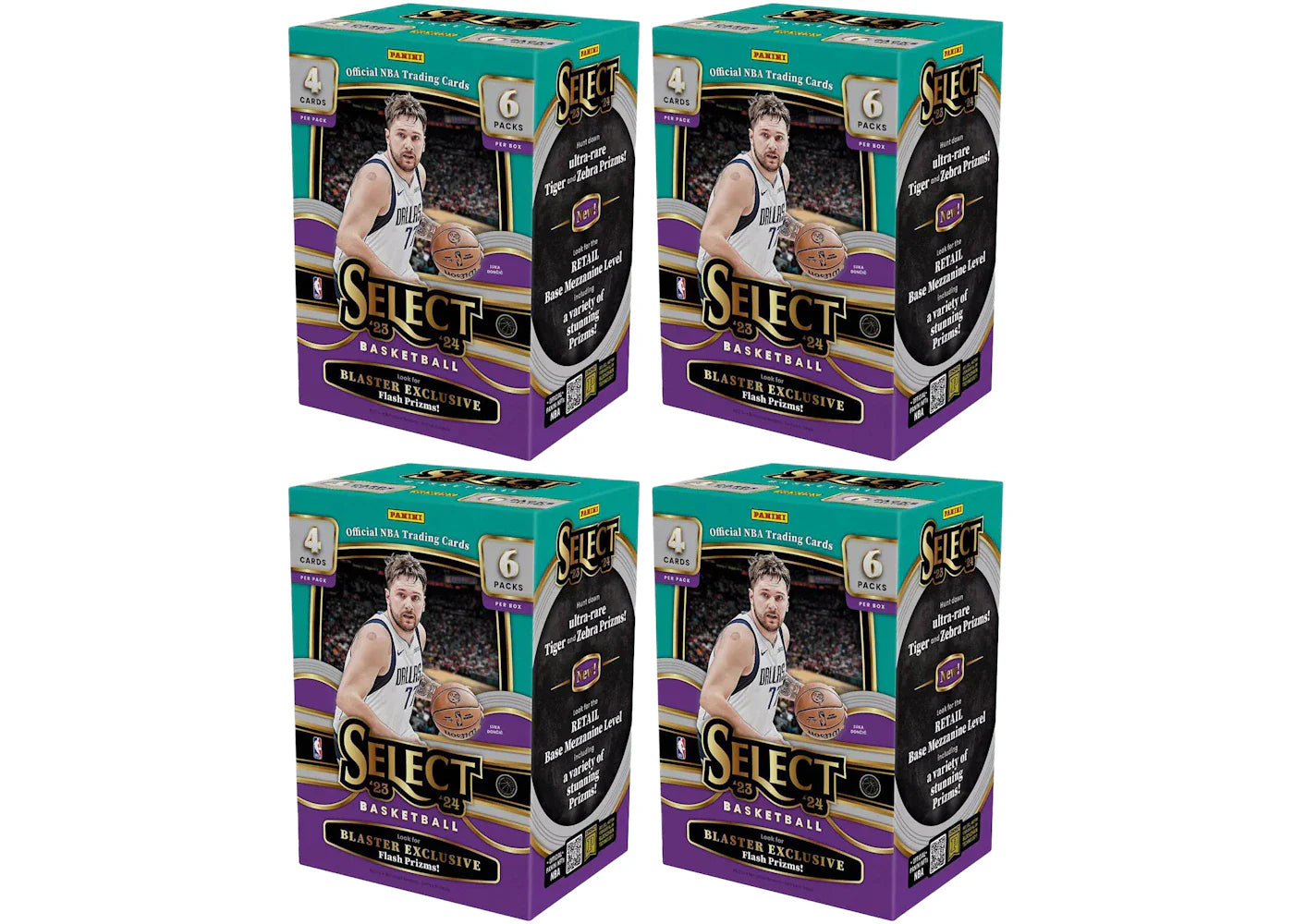 2023 Panini Select Basketball Blaster Box (Flash Prizms) 4x Lot