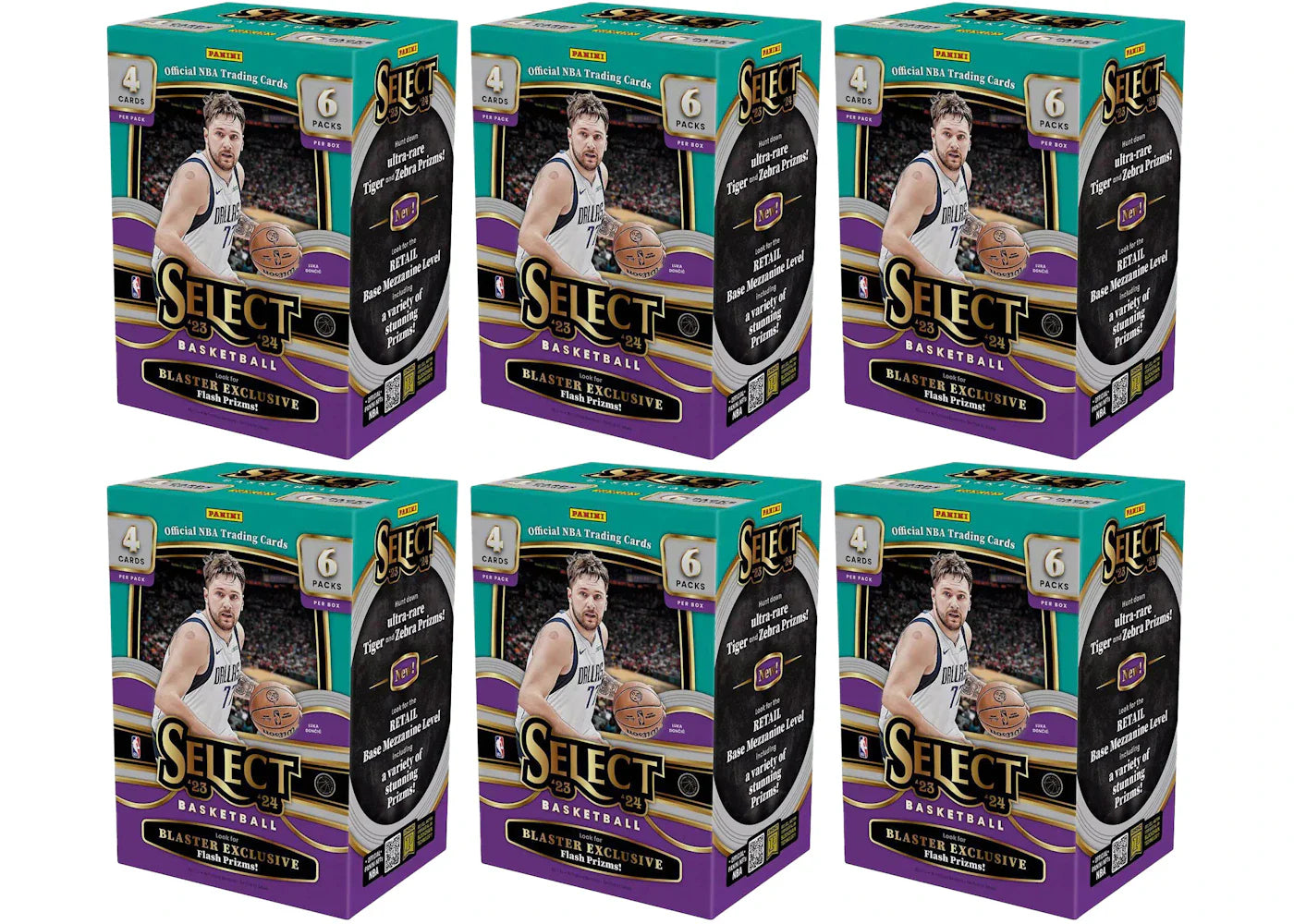 2023 Panini Select Basketball Blaster Box (Flash Prizms) 6x Lot