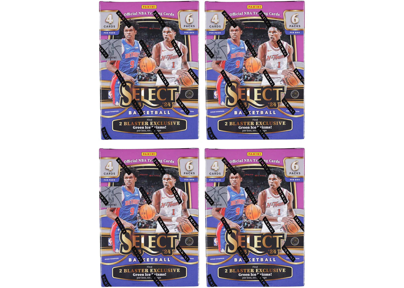 2023 Panini Select Basketball Hobby Blaster Box (Green Ice Prizms) 4x Lot