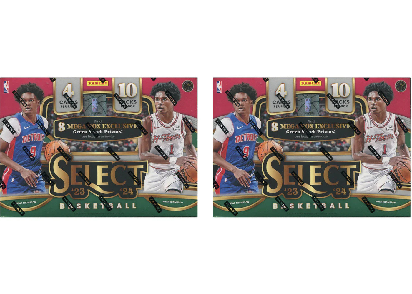 2023 Panini Select Basketball Hobby Mega Box (Green Shock Prizms) 2x Lot