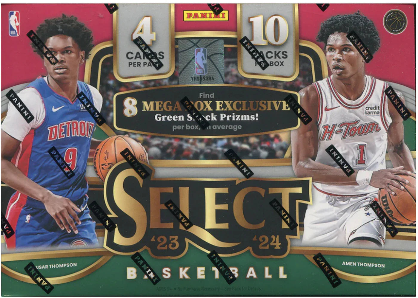 2023 Panini Select Basketball Hobby Mega Box (Green Shock Prizms)