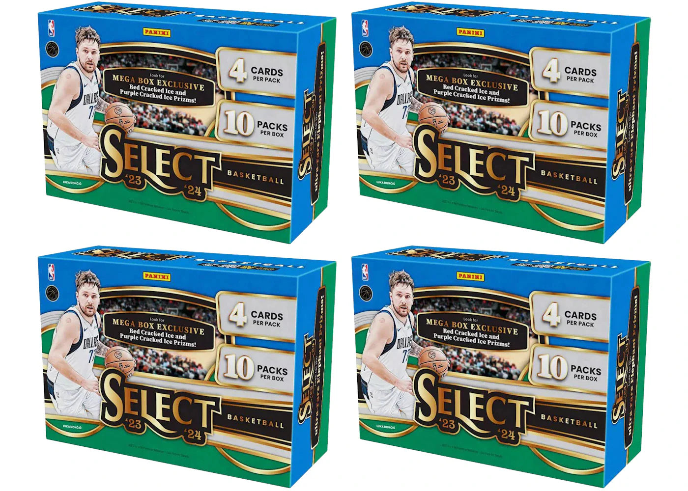 2023 Panini Select Basketball Mega Box (Red/Purple Cracked Ice Prizms) 4x