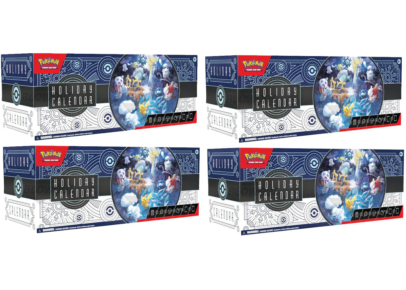 2023 Pokémon TCG Holiday Advent Calendar 4x Lot
