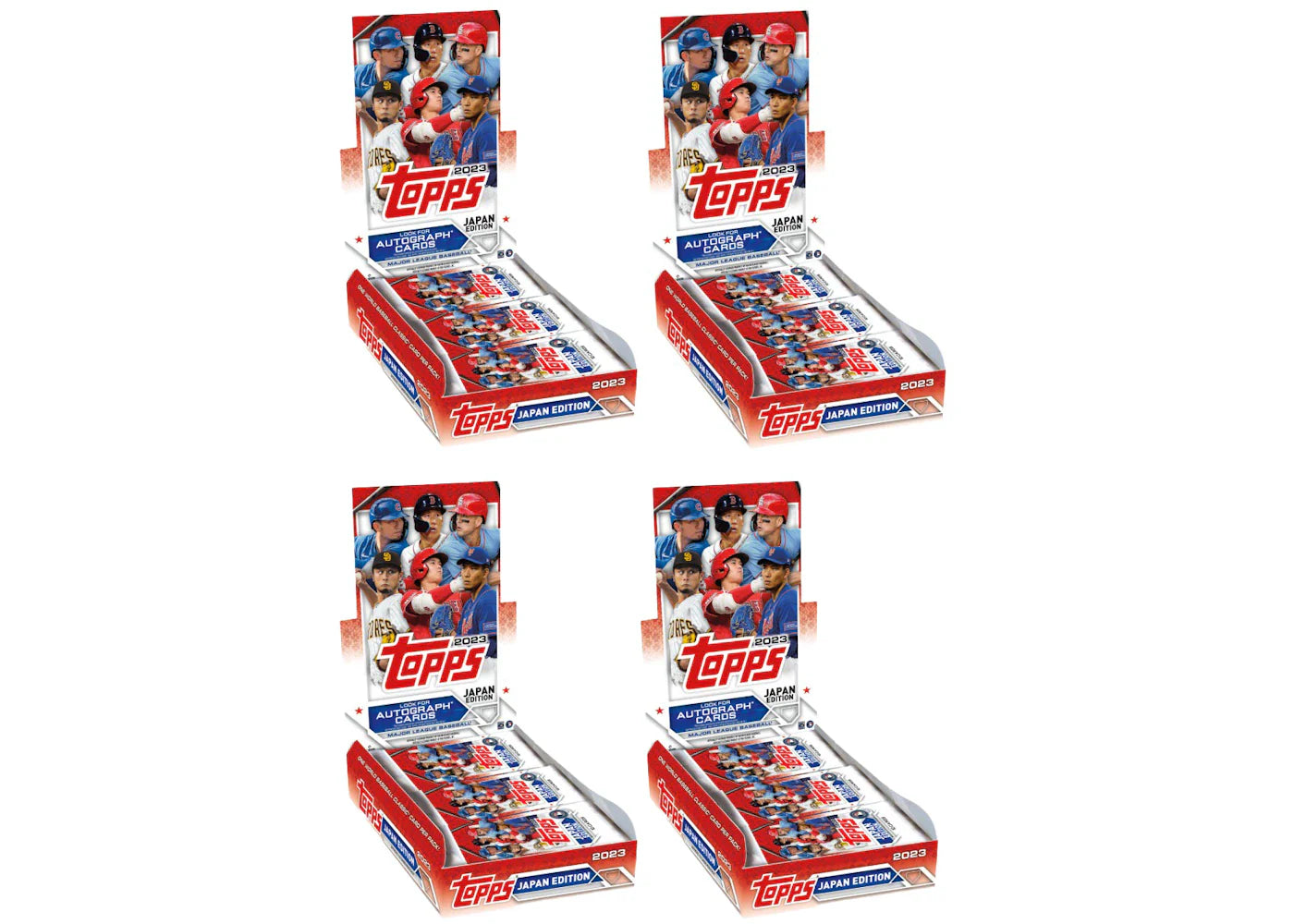 2023 Topps Baseball Japan Special Edition Hobby Box 4x Lot