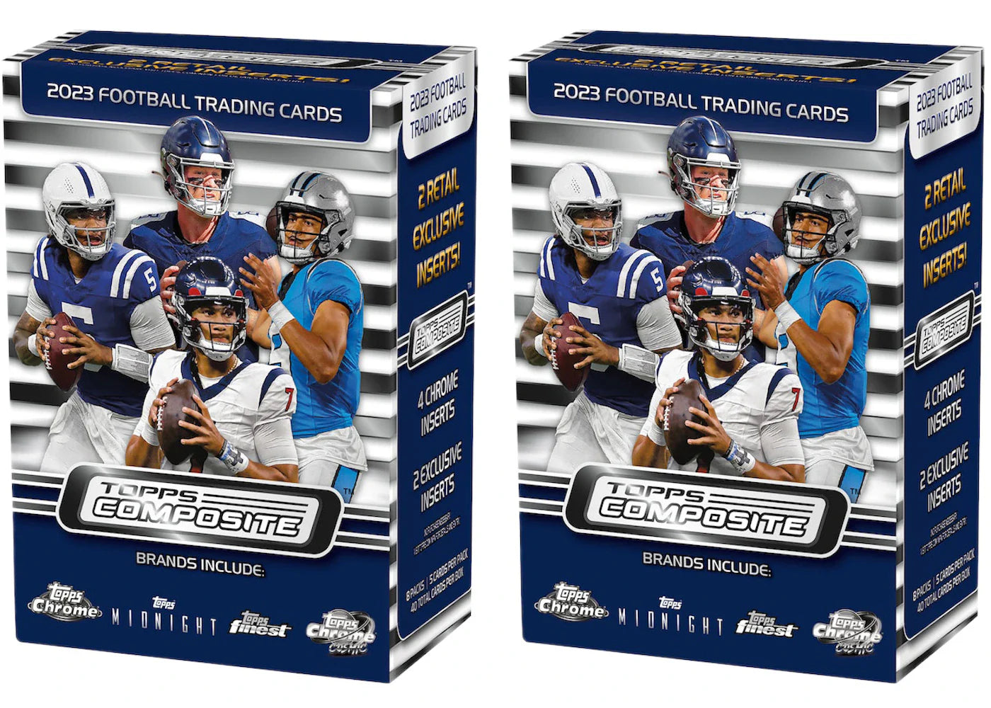 2023 Topps Chrome Composite Football Blaster Box (2x Lot)