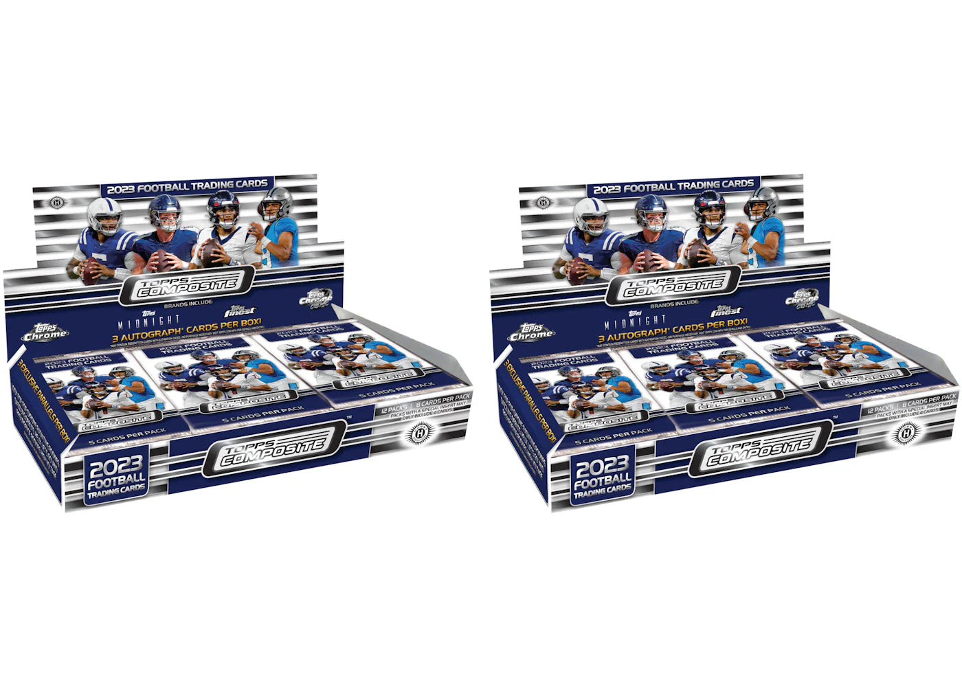 2023 Topps Chrome Composite Football Hobby Box (2x Lot)