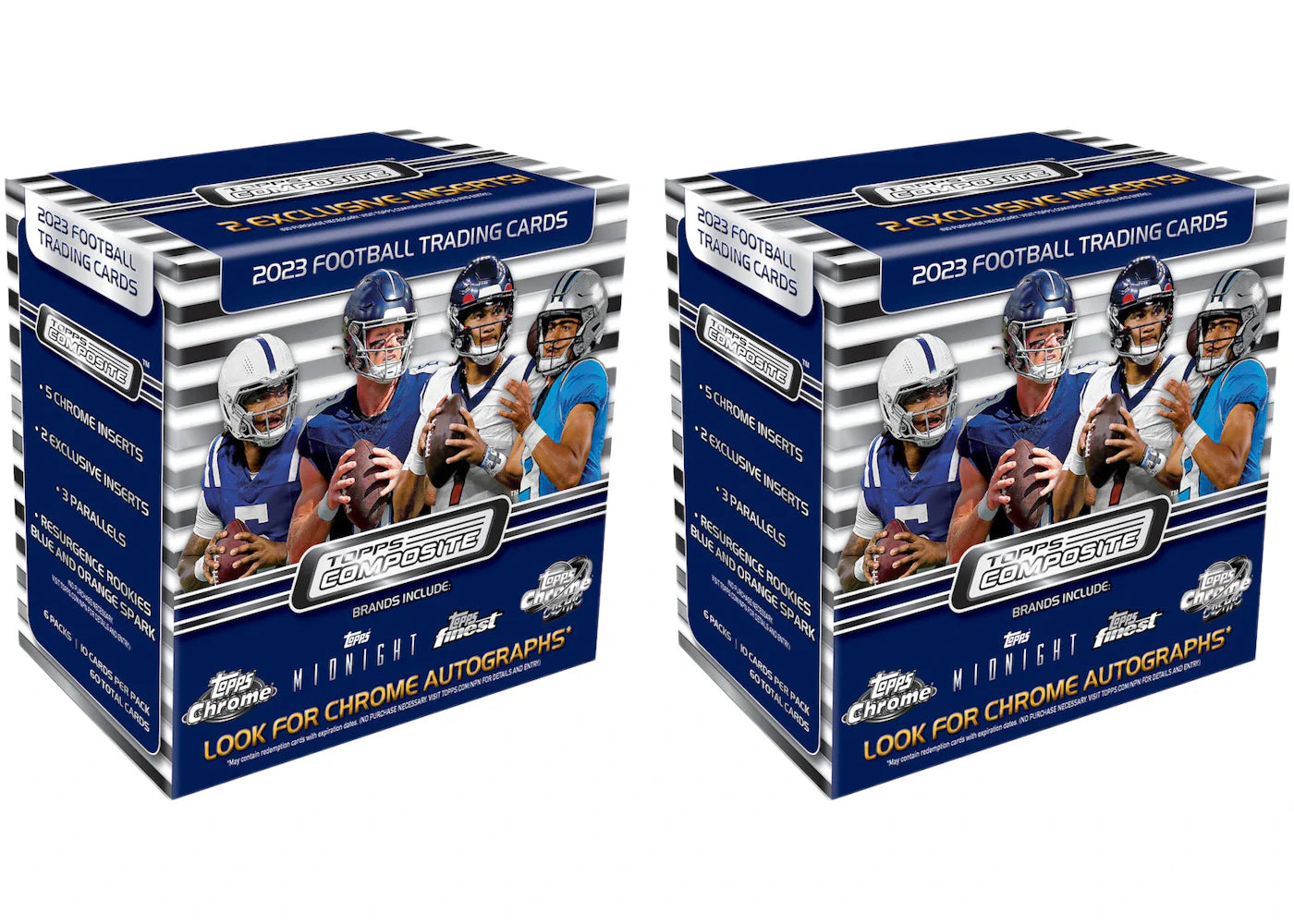 2023 Topps Chrome Composite Football Mega Box (2x Lot)