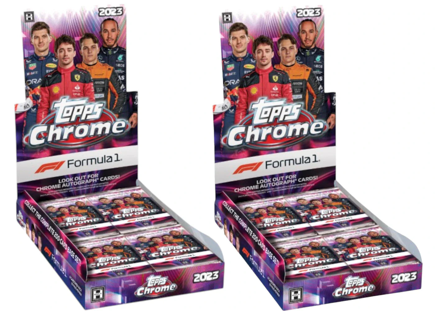 2023 Topps Chrome Formula 1 Hobby Box 2x Lot