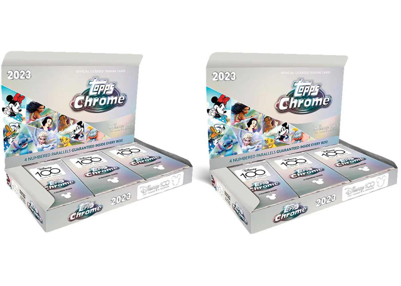 2023 Topps Disney 100 Chrome Hobby Box 2x Lot