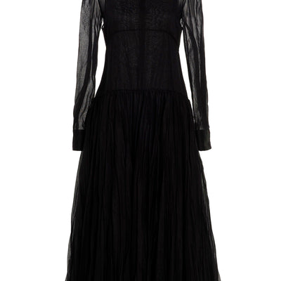 Jil Sander Pleated Skirt Dress