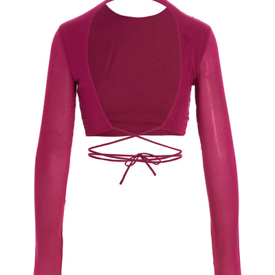 The Andamane Cropped Georgette Top