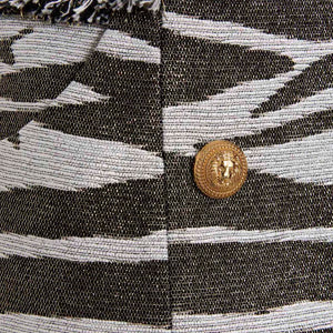 Balmain Lurex Zebra Skirt
