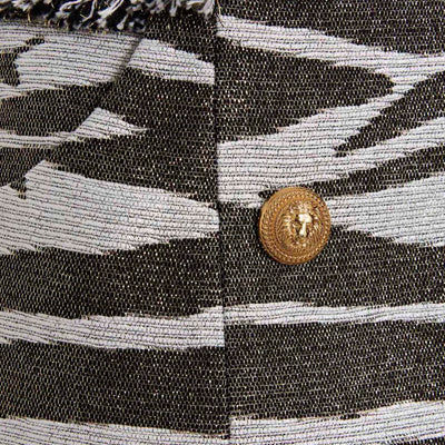 Balmain Lurex Zebra Skirt