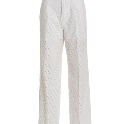 Nude Visible Button Jeans