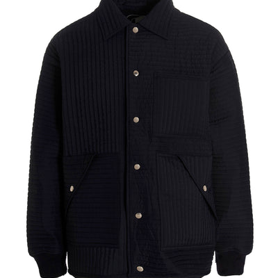 Khrisjoy Chore Quilted Stripes Down Jacket