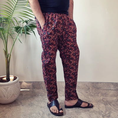 Ajrakh Block Print Cotton Men’s Pyjama