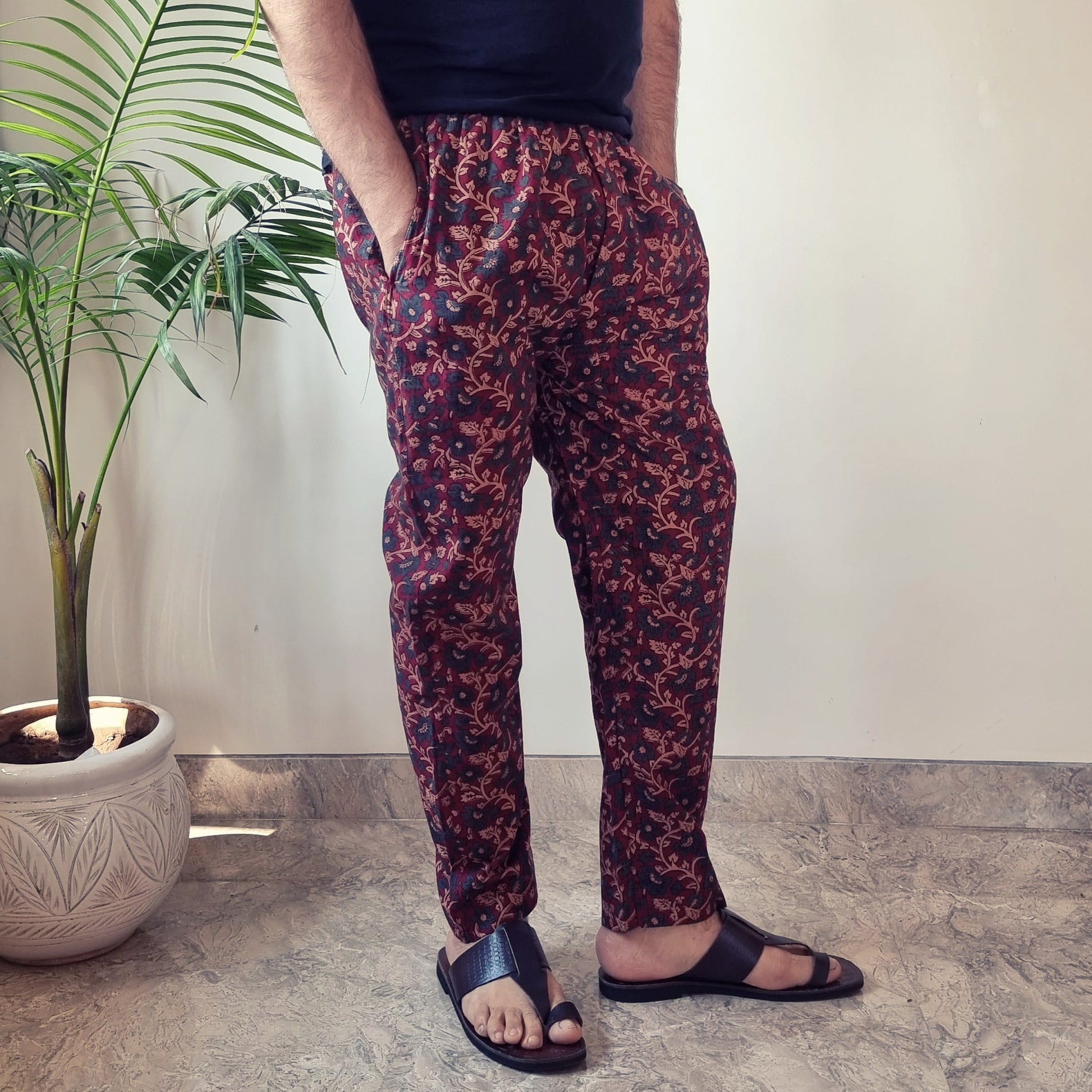 Ajrakh Block Print Cotton Men’s Pyjama