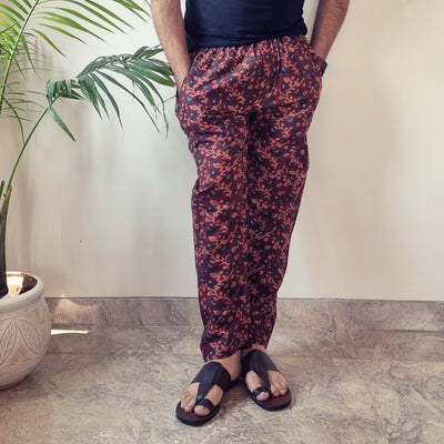 Ajrakh Block Print Cotton Men’s Pyjama
