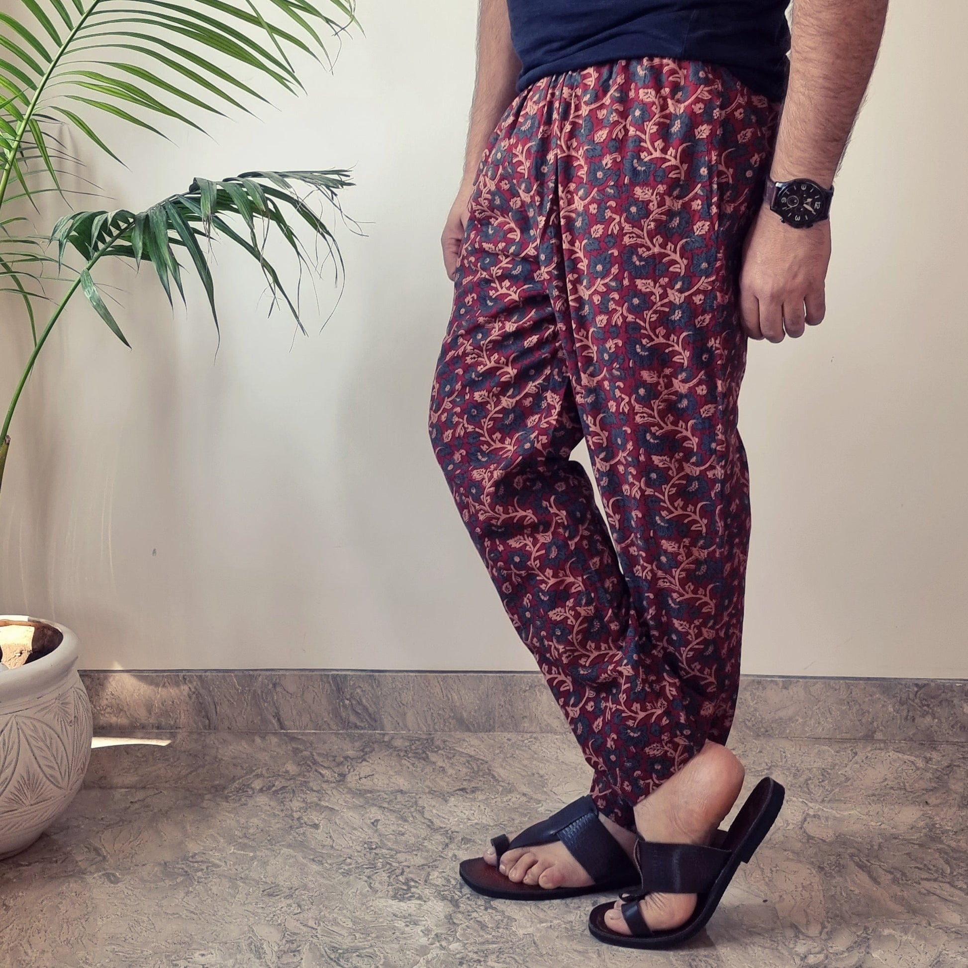 Ajrakh Block Print Cotton Men’s Pyjama