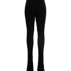 AndreĀdamo Ribbed Flared Trousers