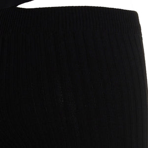 AndreĀdamo Ribbed Flared Trousers