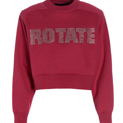 Rotate Birger Christensen Firm Rhinestone Sweatshirt