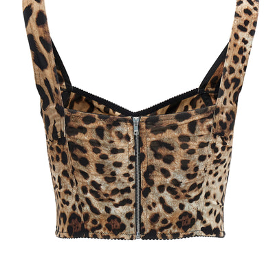 Dolce & Gabbana Leopardo Bustier Top