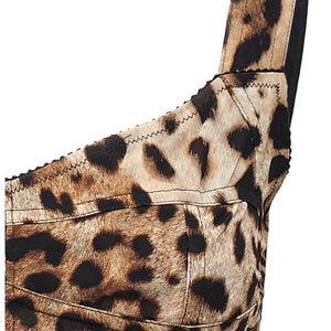 Dolce & Gabbana Leopardo Bustier Top
