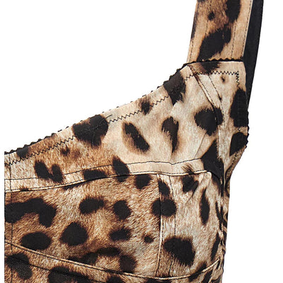 Dolce & Gabbana Leopardo Bustier Top