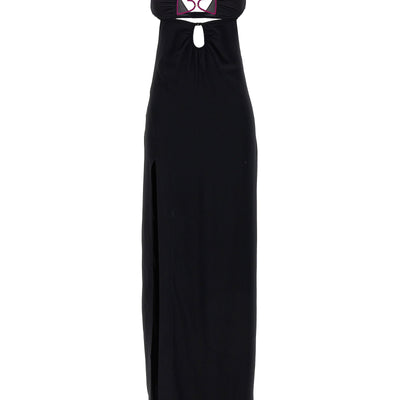 Nensi Dojaka Heart Bra Long Dress