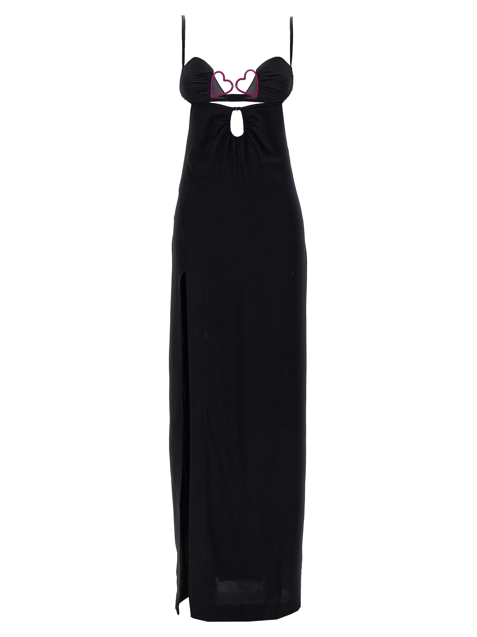 Nensi Dojaka Heart Bra Long Dress