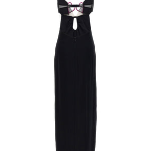 Nensi Dojaka Heart Bra Long Dress