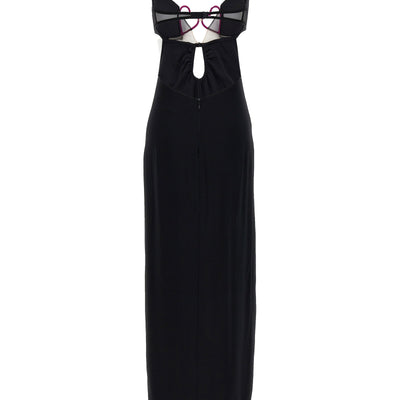 Nensi Dojaka Heart Bra Long Dress