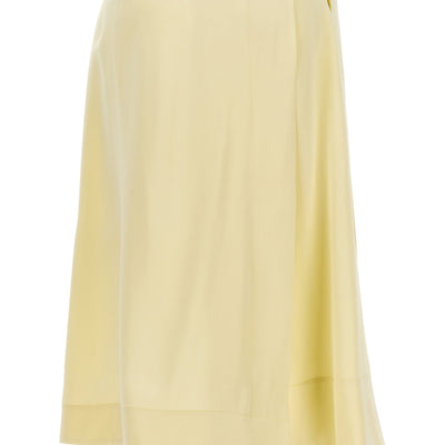 Jil Sander Satin Skirt With Side Slit