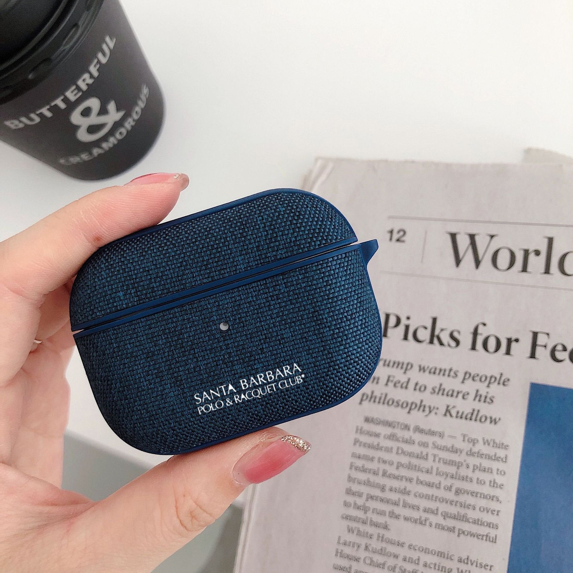 Santa Barbara Airpods Pro Cloth Fabric Case