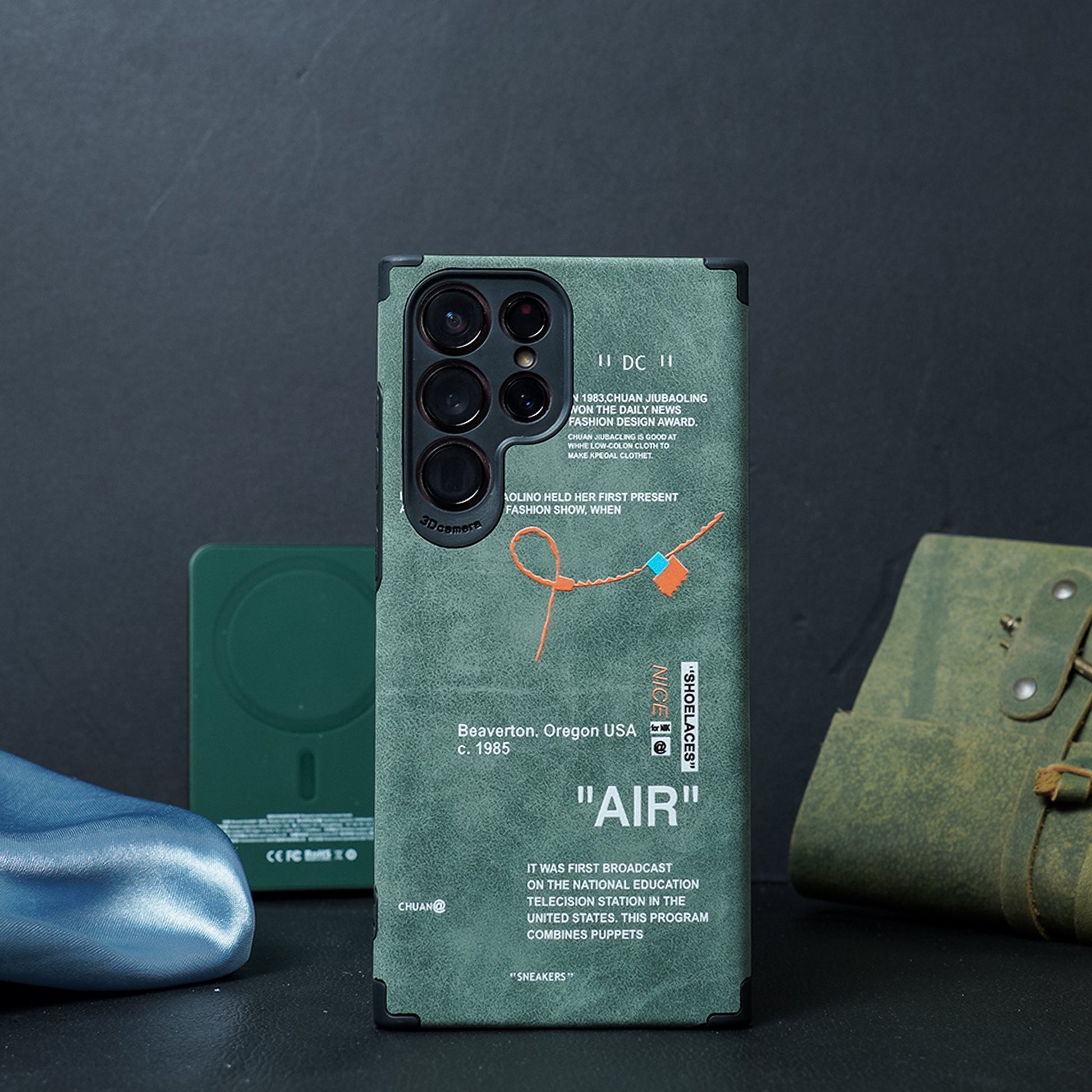 Galaxy Series Sneaker Label Leather Edge Case