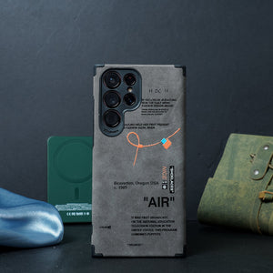 Galaxy Series Sneaker Label Leather Edge Case